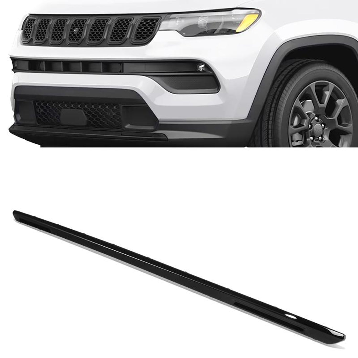 Front Bumper Lower Molding Trim <br> 22-05 Jeep Compass