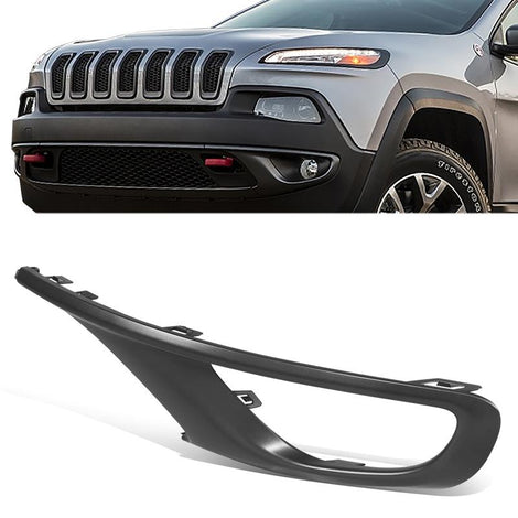 Front Left Side Fog Light Trim <br> 14-08 Jeep Cherokee Trailhawk