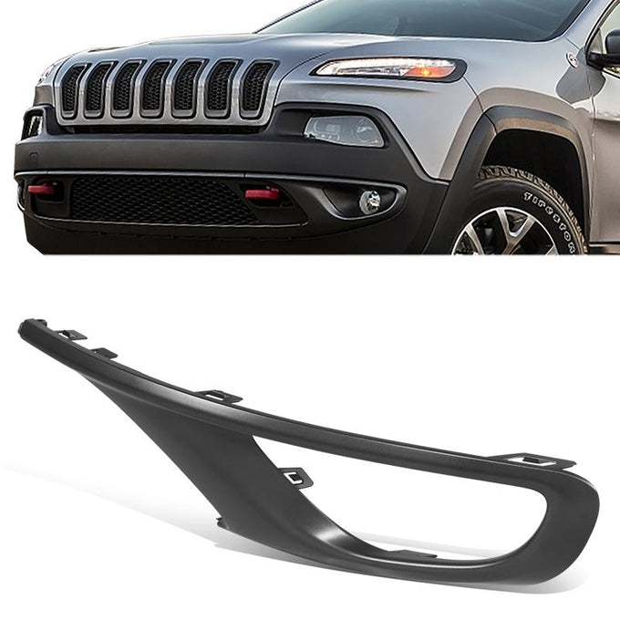 Front Left Side Fog Light Trim <br> 14-08 Jeep Cherokee Trailhawk