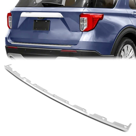 Rear Bumper Cover Step Pad Plate Molding Trim Silver <br>20-24 Ford Expedition