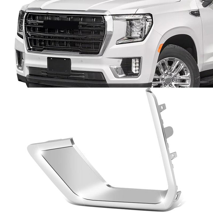 Front Left Side Fog Lamp Bezel Trim <br> 21-24 GMC Yukon XL Denali