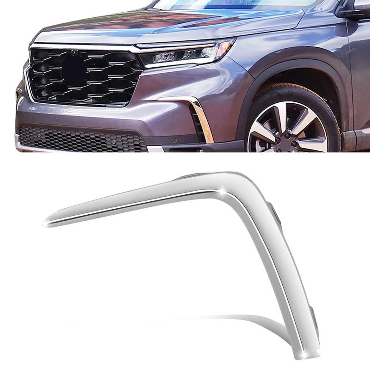 Front Left Side Bumper Cover Molding Trim <br> 23-05 Honda Pilot