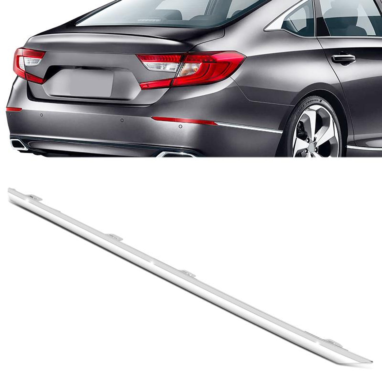 Rear Left Side Bumper Cover Molding Trim <br> 18-02 Honda Accord