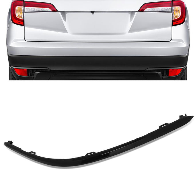 Rear Left Side Bumper Cover Molding Trim <br> 19-02 Honda Pilot