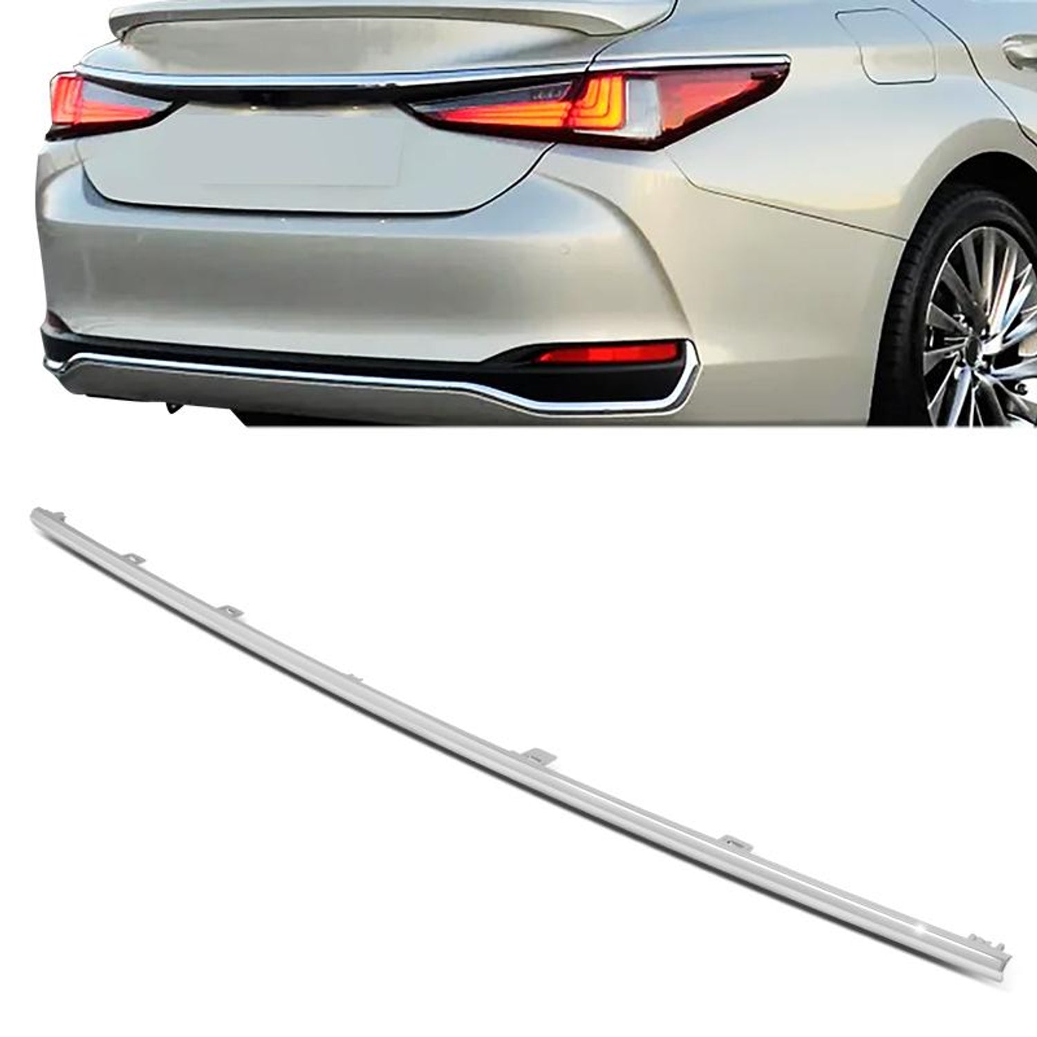 Rear Bumper Cover Molding Trim <br> 24-05 Lexus ES250 ES300h