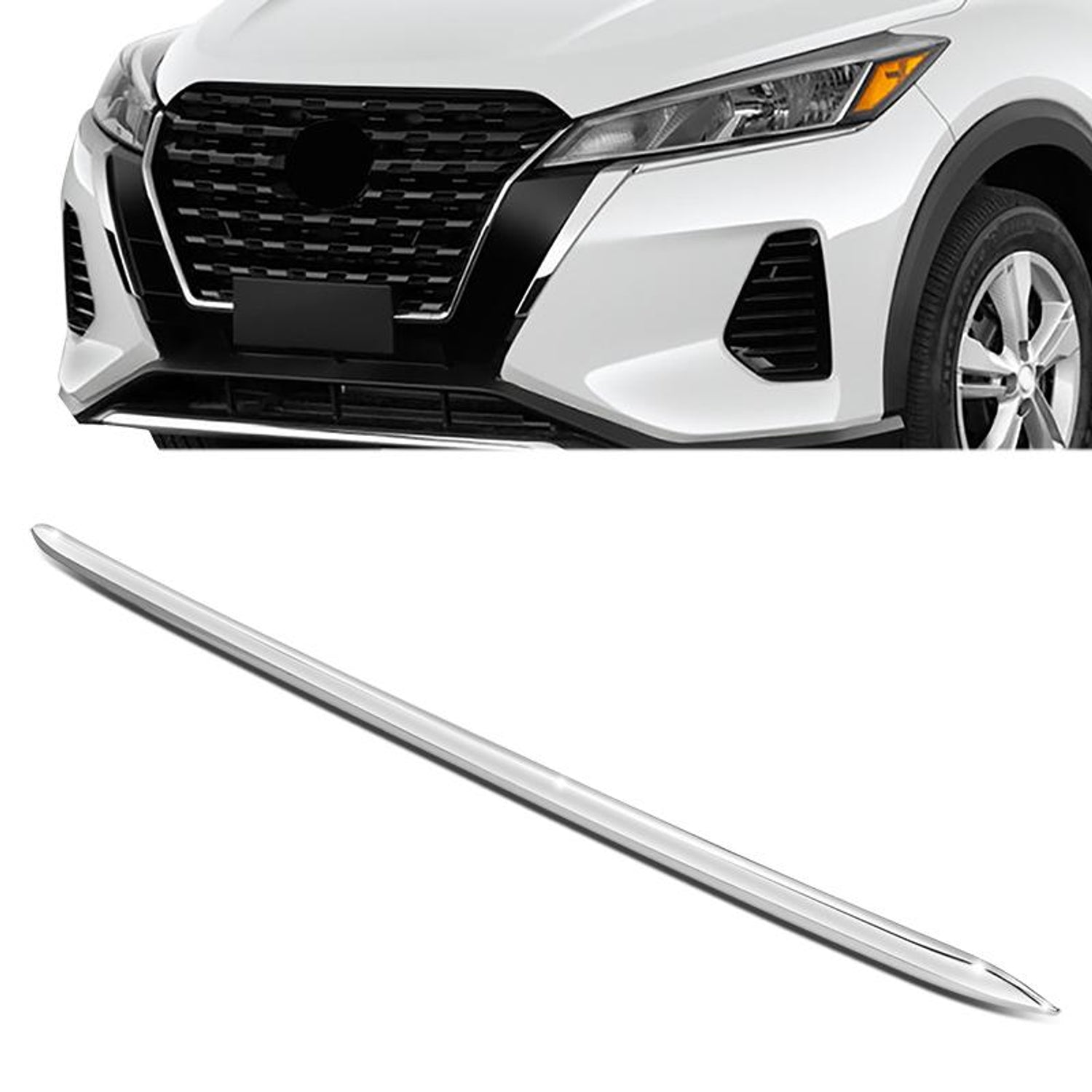 Front Bumper Cover Lower Molding Trim <br> 21-03 Nissan Kicks