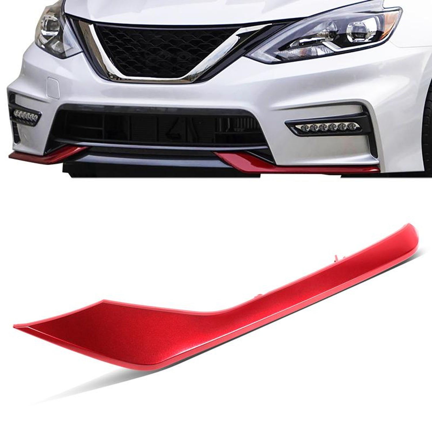 Front Left Side Bumper Cover Molding Trim <br> 17-09 Nissan Sentra Nismo
