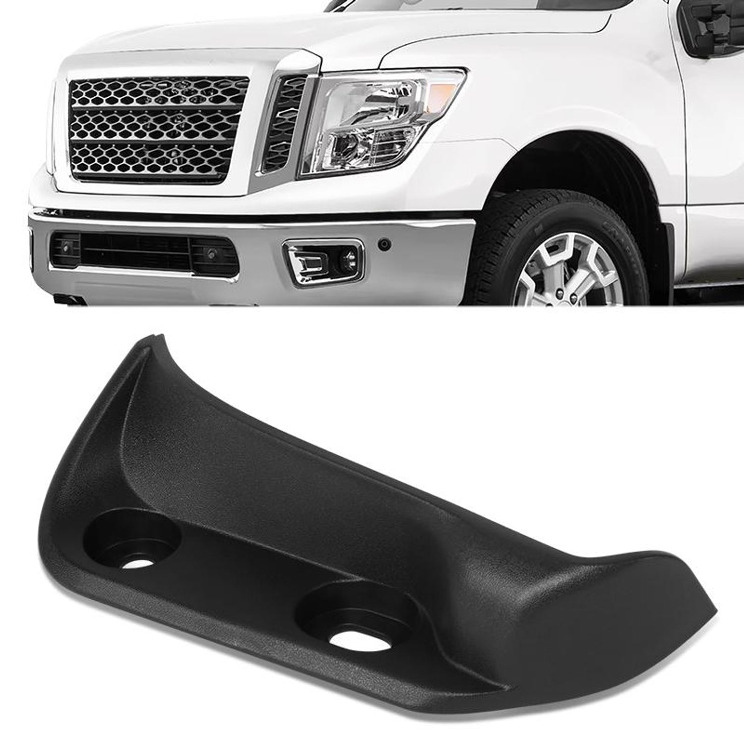 Front Right Side Lower Bumper Cover Molding <br> 16-03 Nissan Titan XD