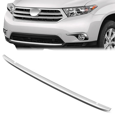 Front Bumper Cover Molding Trim Chrome Strip Insert <br>11-13 Toyota highlander