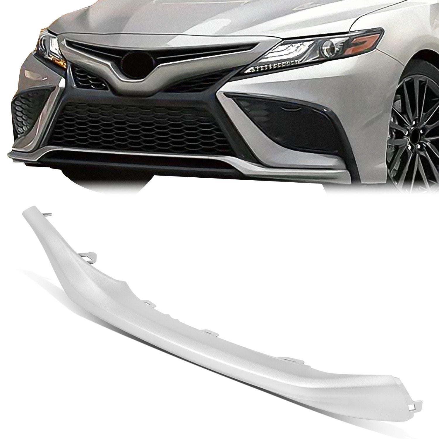 Front Driver Left Side Lower Bumper Molding Trim Gray <br>21-24 Toyota Camry XSE