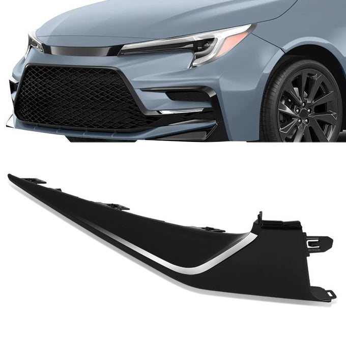 Front Left Side Bumper Cover Extension <br> 20-02 Toyota Corolla Sedan
