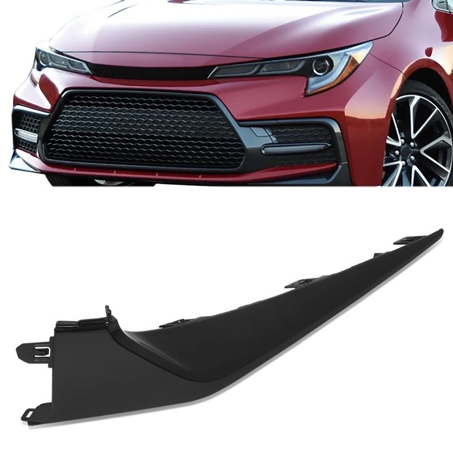 Front Right Side Bumper Cover Extension <br> 23-04 Toyota Corolla Sedan