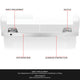 Factory Style Rear Bumper Reinforcement<br>15-22 Ram Promaster City