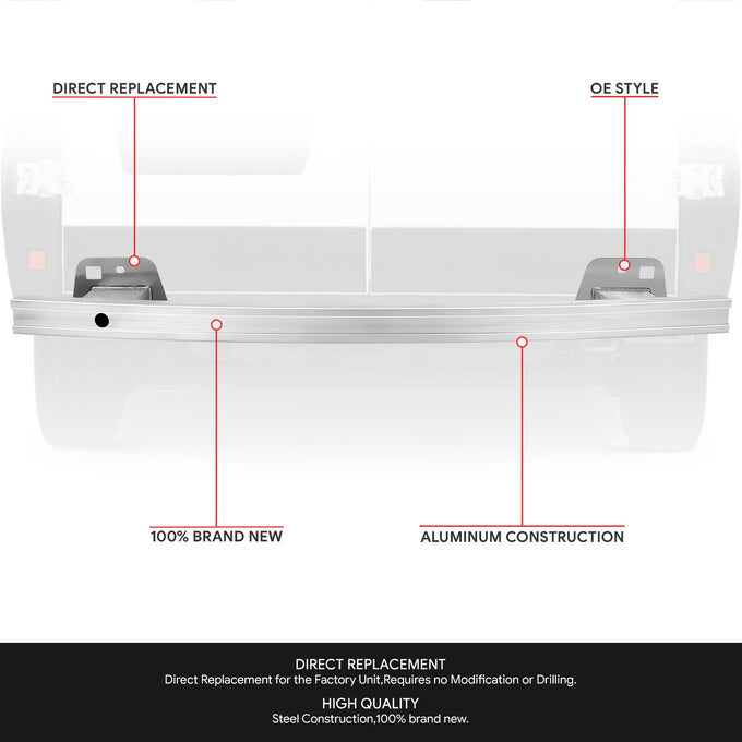 Factory Style Rear Bumper Reinforcement<br>15-22 Ram Promaster City
