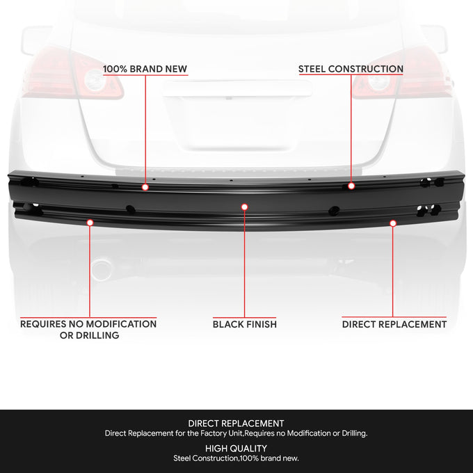 Factory Style Rear Bumper Reinforcement <br> 14-15 Nissan Rogue