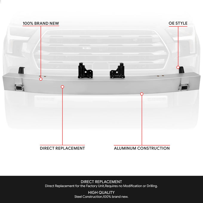 Factory Style Front Bumper Reinforcement<br>23-25 Toyota Sequoia, 22-24 Tundra