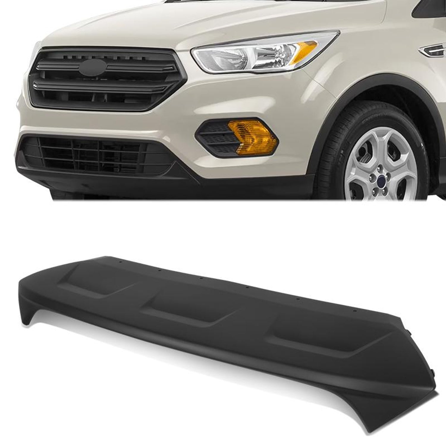Factory Style Front Bumper Skid Plate <br> 17-19 Ford Escape