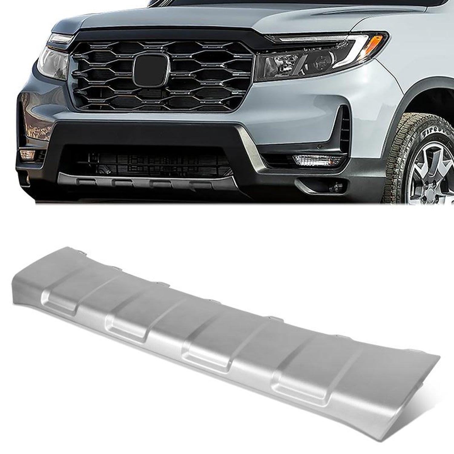 Factory Style Front Bumper Skid Plate <br> 22-25 Honda Passport