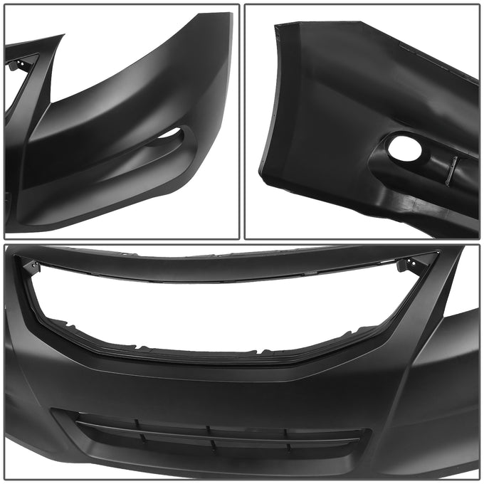 Front Bumper Cover (w/Fog Light Holes) <br> 11-12 Honda Accord EX, EX-L, LX-S