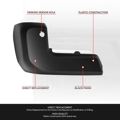 Factory Style Rear Bumper End Cap (Driver Left) <br>16-23 Toyota Tacoma