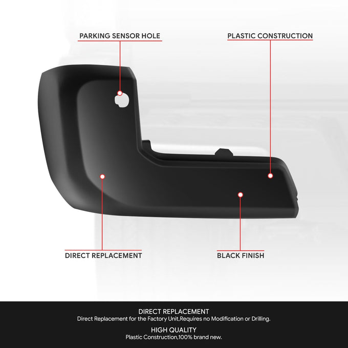 Factory Style Rear Bumper End Cap (Driver Left) <br>16-23 Toyota Tacoma