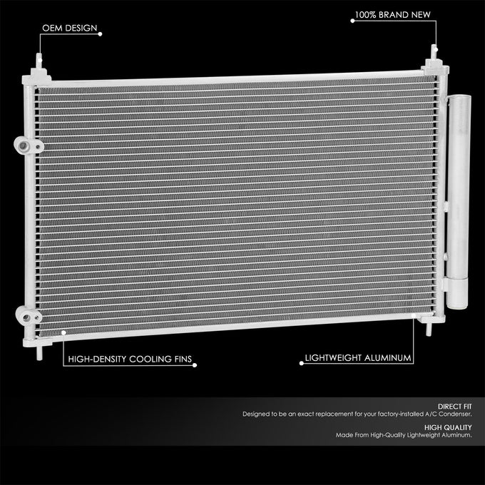 Factory Style A/C Condenser <BR> 17-18 Toyota Corolla iM, 2016 Scion iM