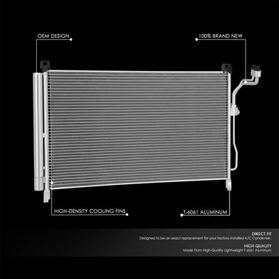 Factory Style Aluminum A/C Condenser <BR>15-24 Nissan Murano