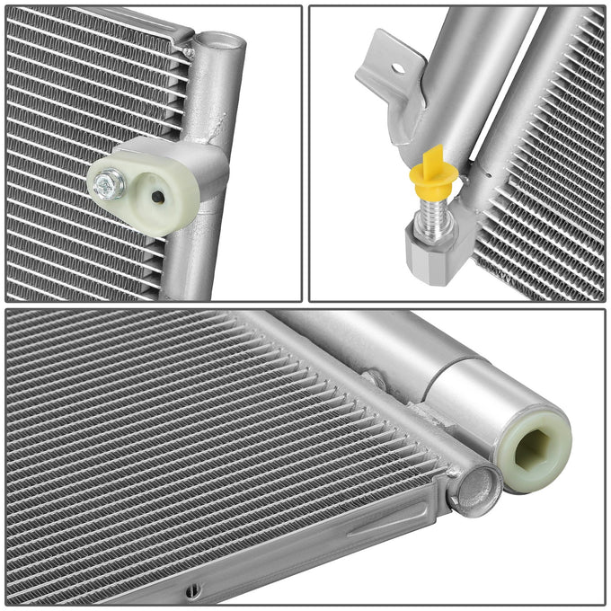 Factory Style Aluminum A/C Condenser <BR>15-23 Ford Edge, 16-18 Lincoln MKX, 19-23 Nautilus