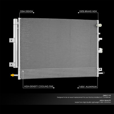 Factory Style Aluminum A/C Condenser <BR>15-18 Ford Edge,16-18 Lincoln MKX