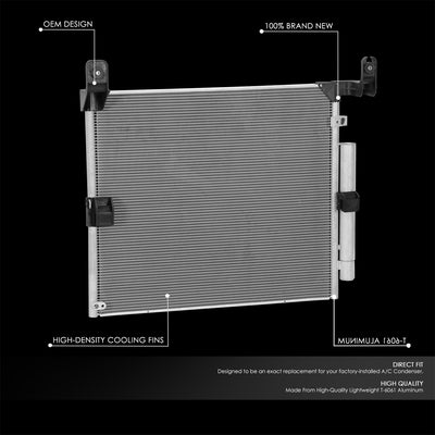 Factory Style A/C Condenser <BR> 16-23 Toyota Tacoma