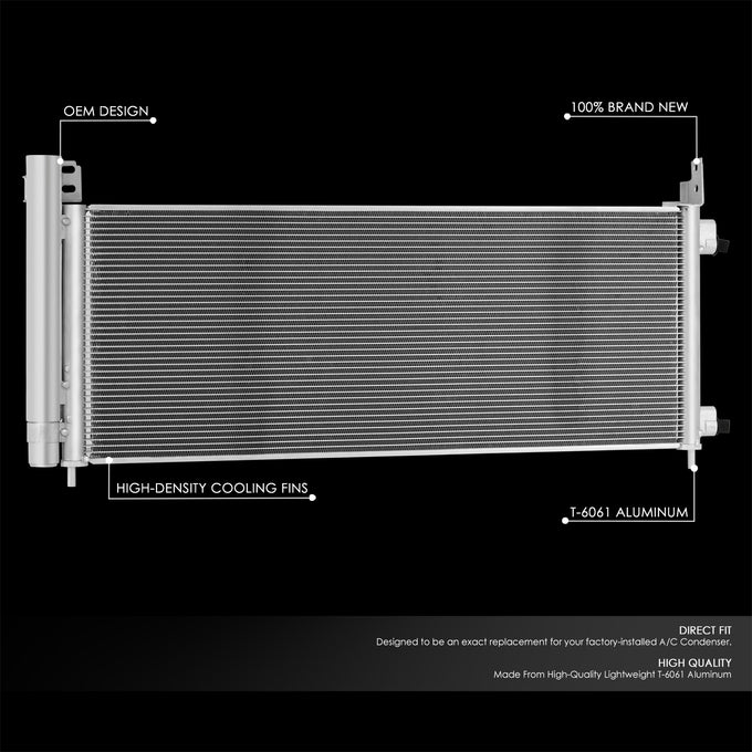 Factory Style Aluminum A/C Condenser <BR>16-18 Toyota RAV4