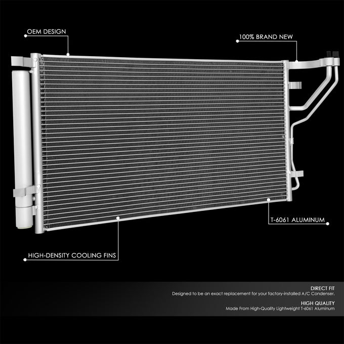 Factory Style A/C Condenser <BR>16-18 Kia Optima