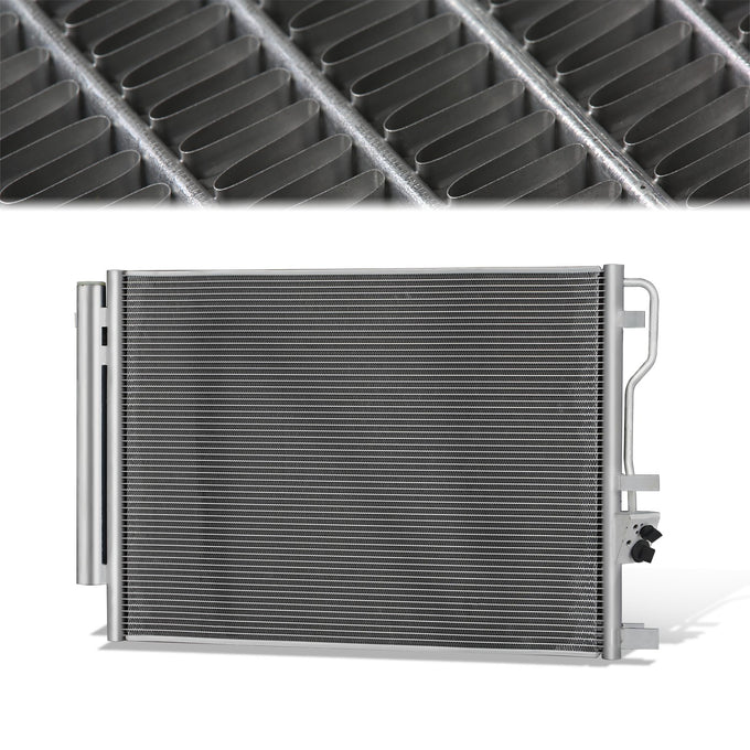 Factory Style Aluminum A/C Condenser <BR>16-18 Hyundai Tucson 1.6L