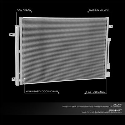 Factory Style A/C Condenser <BR> 17-22 Chrysler Pacifica, Voyager