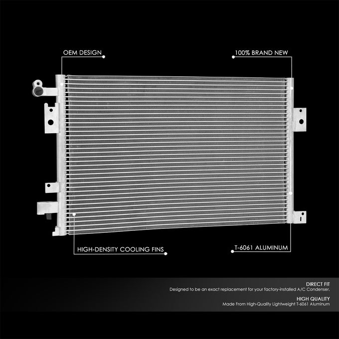 Factory Style Aluminum A/C Condenser <BR>98-02 Chevy Camaro,Pontiac Firedird
