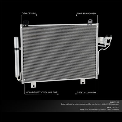 Factory Style Aluminum A/C Condenser <BR>16-23 Mazda CX-9