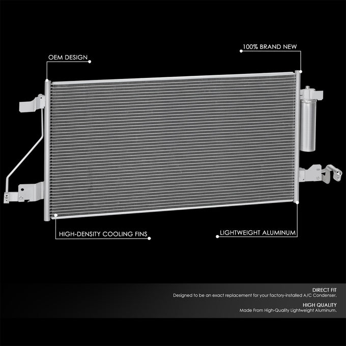 Factory Style A/C Condenser <br> 16-19 Nissan Titan XD