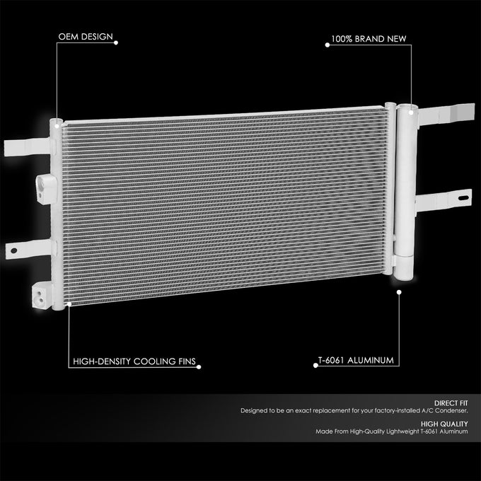 Factory Style A/C Condenser <BR> 17-19 Ford Fusion 2.7T