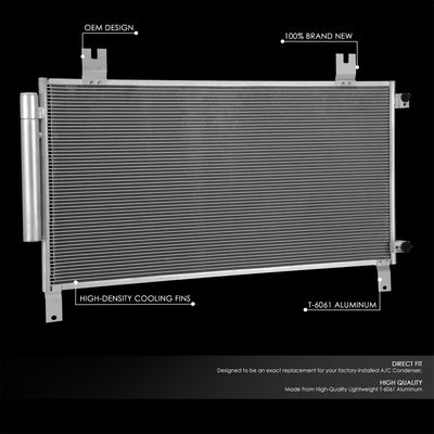 Factory Style Aluminum A/C Condenser <BR>17-19 Honda CR-V 2.4L