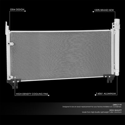 Factory Style A/C Condenser <BR> 16-22 Lexus RX450H, RX450HL