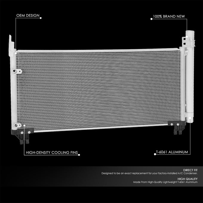 Factory Style A/C Condenser <BR> 16-22 Lexus RX450H, RX450HL