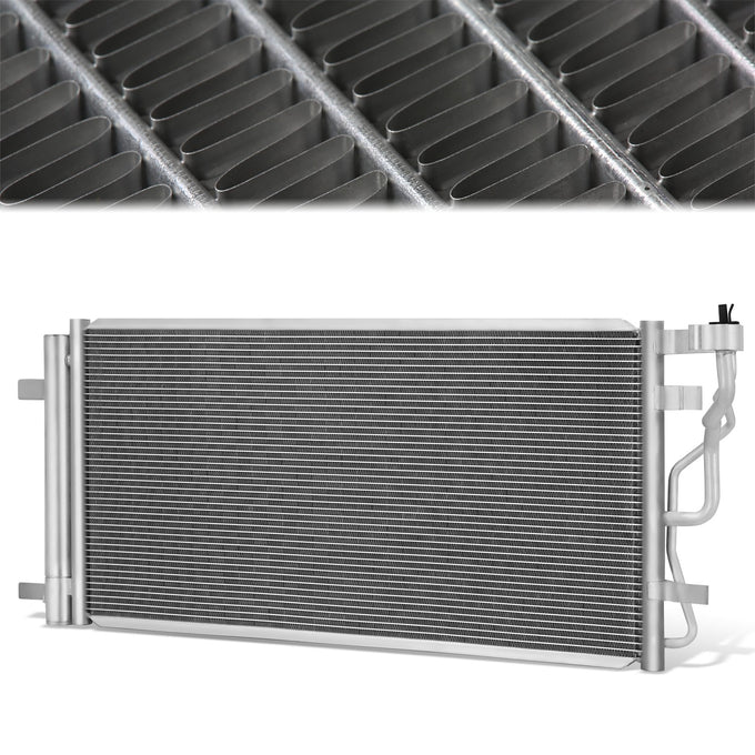 Factory Style Aluminum A/C Condenser <BR>17-19 Hyundai Elantra