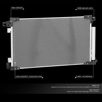 Factory Style A/C Condenser <BR> 18-21 Toyota C-HR