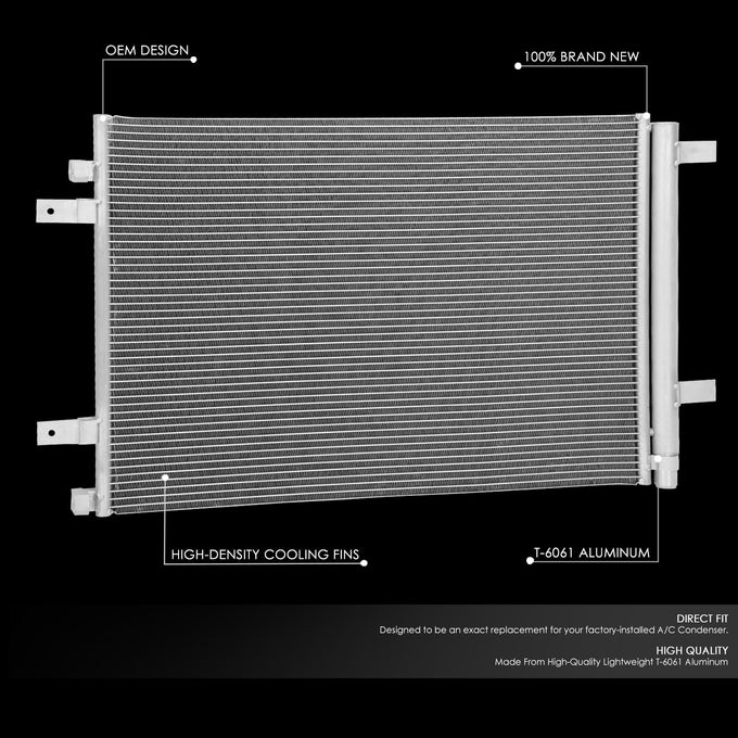 Factory Style A/C Condenser <BR> 17-22 Ford F-250 F-350 Super Duty