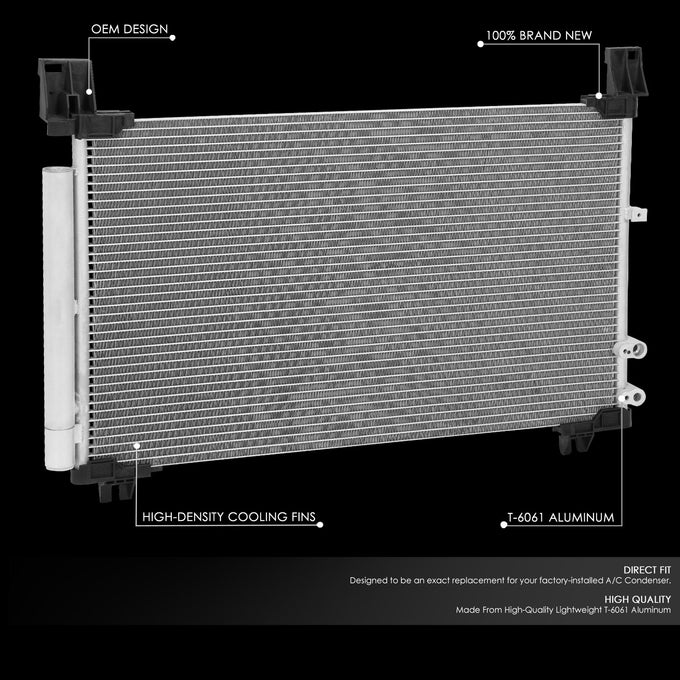 Factory Style A/C Condenser <BR> 16-20 Lexus GS350 RC200 RC300 RC350