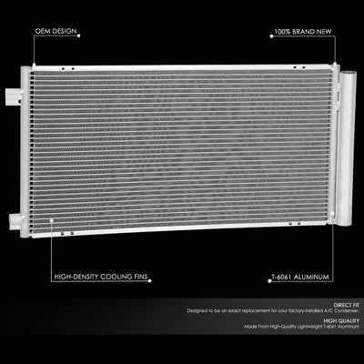 Factory Style A/C Condenser <BR> 17-22 Jeep Compass