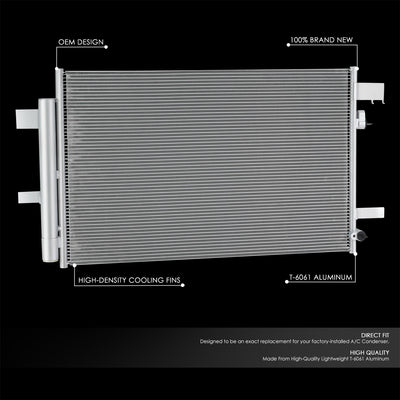 Factory Style Aluminum A/C Condenser <BR>18-24 Subaru Crosstrek