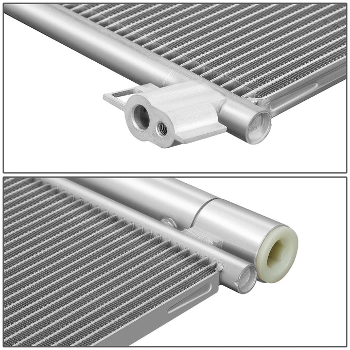 Factory Style Aluminum A/C Condenser <BR>18-24 Nissan Kicks, 20-24 Sentra, Versa