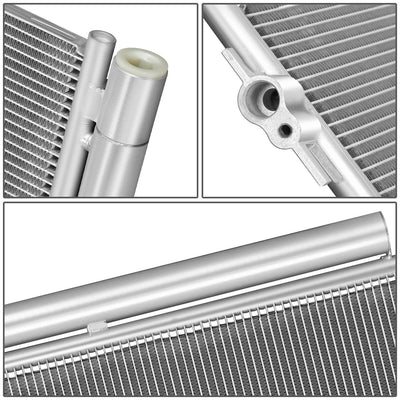 Factory Style Aluminum A/C Condenser <BR>18-24 Nissan Kicks, 20-24 Sentra, Versa