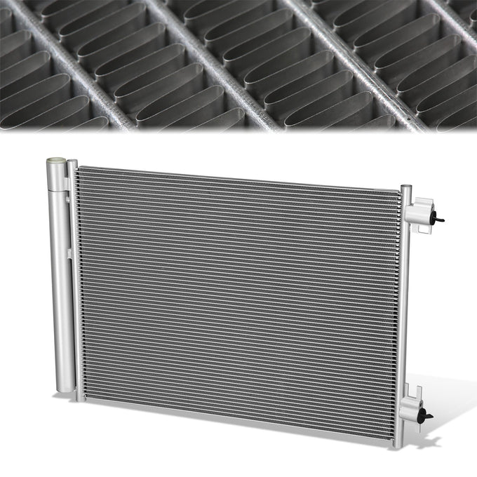 Factory Style Aluminum A/C Condenser <BR>18-24 Nissan Kicks, 20-24 Sentra, Versa